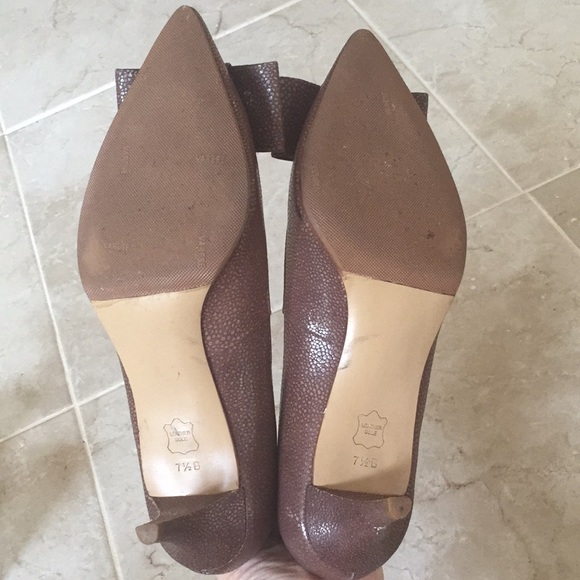 Talbots brown kitten heels - Picture 6 of 7